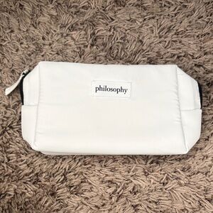 philosophy White New Toiletry Pouch